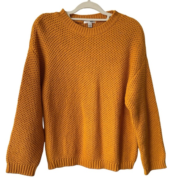 AMUSE SOCIETY Orange Knitted Medium Sweater - Picture 1 of 4